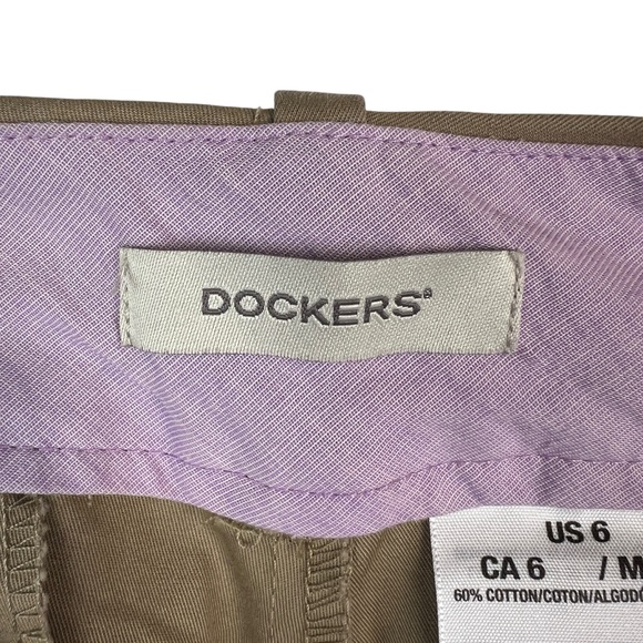 NEW Dockers Khaki Bermuda Shorts Womens Size 6 Tan - Picture 7 of 13